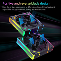 Ventilador de PC AntarcChill 2026 con Nuevo Diseño ARGB, Refrigeración Silenciosa para Caja de Ordenador y Radiador de CPU con LED RGB Direccionable Blanco