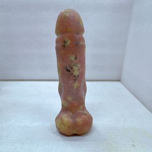 Bâton de massage sculpté en forme de <span class=keywords><strong>Phallus</strong></span> masculin en Jaspe Rose Cristal Naturel Bozhiluan, 155mm 400g, Artisanat, Vente en gros, Meilleures ventes - Product Image 3