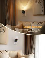 ZHILAI Mini Lampe Murale LED Moderne 1W à Capteur de Lumière, en Acrylique, Dimmable, à Brancher, pour Chambre et Salle de Bain