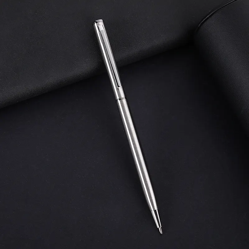 2024 nouveau Offre Spéciale affaires métal stylo à bille mince qualité cadeau cadeaux bureau publicité stylo à bille personnaliser Logo
