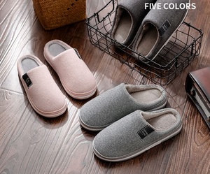 <span class=keywords><strong>Chaussons</strong></span> d'intérieur et d'extérieur en coton pour hommes et femmes, avec semelle épaisse antidérapante, pour l'automne et l'hiver - Product Image 4