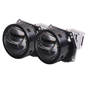 SANVI 3 Inch E10 Bi Led Projector Lens Car Headlight Double High Low Beam Auto Accessory Automobile Front Head Lamps - Product Image 1