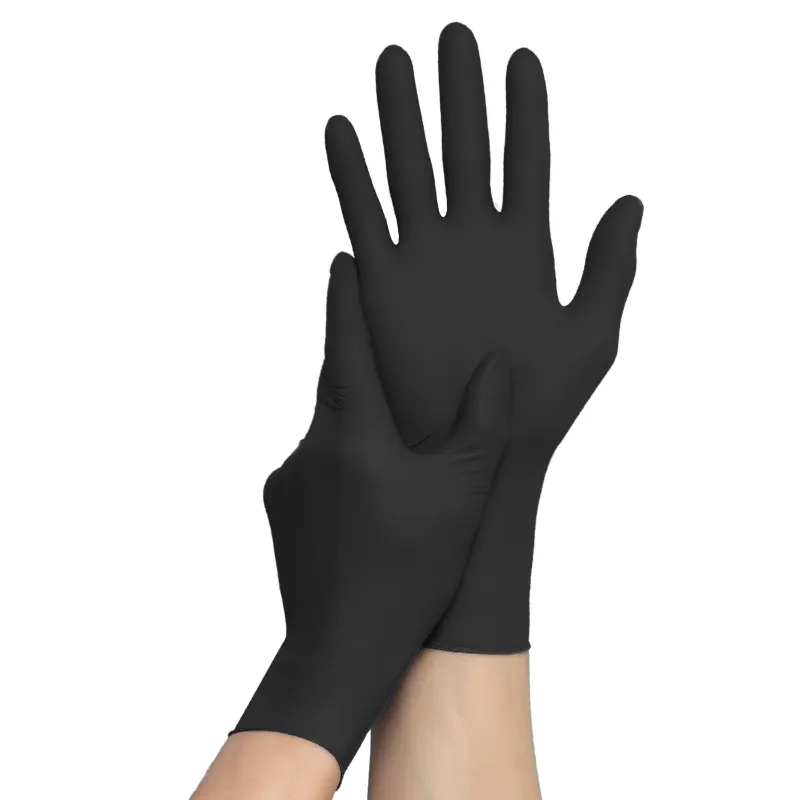 Libo Fabriek Oem/Odm Nitril Handschoenen Hoge Kwaliteit Zwarte Wegwerp Nitril Handschoenen Verdikte Huishoudelijke Reiniging