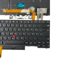 Keyboard Laptop LED Backlit Plastik IBM Thinkpad T14 T490 T480S P14S L480 E480 Baru, Tata Letak SWEDISH/FINNISH, Keyboard SWE/FIN
