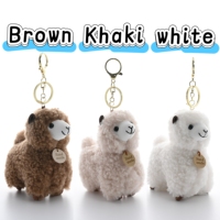 Nouveau porte-clés pendentif en polaire douce Beibei Alpaca, jouet en peluche, ornements de sac, poupée agneau