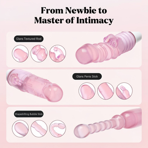 <span class=keywords><strong>Baguette</strong></span> magique en gelée flexible |   Vibrateur à moteur haute puissance à vitesse unique |   Double usage pour la stimulation vaginale et anale - Product Image 4