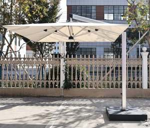Parasols cantilever d'extérieur en aluminium de grande qualité, nouveau design, pour hôtels et complexes hôteliers, parasols de patio anodisés, 3*3M, parasols carrés - Product Image 1