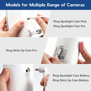 Panel Surya untuk Kamera Ring, 2 Paket Panel Surya 3W dengan Baterai 4000mAh untuk Pengisi Daya Surya Kamera, Kompatibel dengan Ring Spotlight - Product Image 4