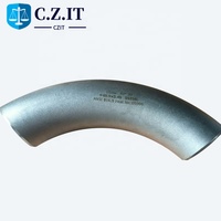 Tuyau droit en acier inoxydable ASME B16.49 SS 304 316 316L 3 pouces sur chaque extrémité, soudure bout à bout en acier inoxydable 3D 4D 5D 45 degrés