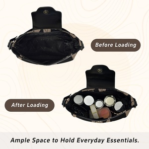 Sac à main pour femmes Aloha Hawaii Brown Flower College en cuir PU, imprimé personnalisé, grand sac à fermeture éclair, sac bandoulière, sac à épaule en cuir - Product Image 4