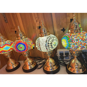 Tự làm khảm kính bảng đèn sắt cơ thể bàn đèn E14 bóng đèn cơ sở AC cung cấp điện - Product Image 6