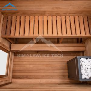 Sauna compact en thermowood pour 3 personnes - Chauffage Harvia 6 kW, chauffe rapide, entretien réduit pour les salles de sport <span class=keywords><strong>et</strong></span> spas à fort trafic - Product Image 5