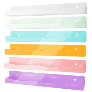 Paquete de <span class=keywords><strong>6</strong></span> estantes flotantes multicolores acrílicos de 15 pulgadas para pared de esmalte de uñas para niños libros tinta de tatuaje estante de aceites esenciales - Product Image 3