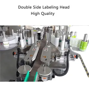 Flat Automatic Sticker Labeling Machine Machines Automatic Double Sides Water Bottle Label Machine