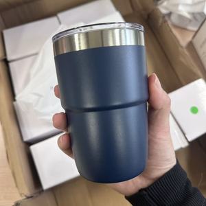 Taza de Café y Leche Mini de Acero Inoxidable 304 de Primera Calidad, con Tapa, Portátil, a Prueba de Fugas, para Coche, Oficina y Uso Diario - Product Image 1