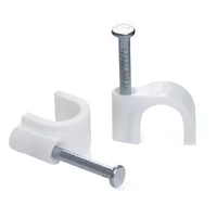 Clip de câble avec mur de clou Clip de tuyau Plastique Nylon Câble Fixation Organisateur Titulaire Fil