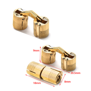 Caja de regalo de madera para vino con bisagra de columna de latón, bisagra oculta y bisagra de columna redonda tipo cubo - Product Image 3