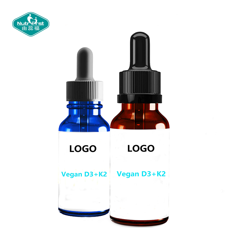 Private Label Vitamin D3 Vitmain K2 Drops For Immune Heart Bone Health