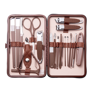 Herramientas personales de alta calidad para el cuidado de las uñas, juego de belleza, de acero inoxidable de cortaúñas <span class=keywords><strong>Kit</strong></span>, juego de manicura de viaje multifunción - Product Image 1