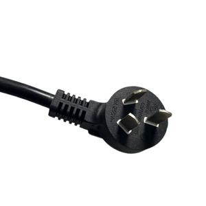 ปลั๊กไฟฟ้า CCC <span class=keywords><strong>3</strong></span>ขา250V AC สีดำปลั๊กสายไฟสำหรับคอมพิวเตอร์ - Product Image 2