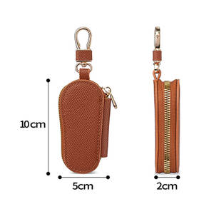 <span class=keywords><strong>Porte</strong></span>-clés Portable <span class=keywords><strong>porte</strong></span>-clés sac couleur unie litchi motif en cuir clé de <span class=keywords><strong>voiture</strong></span> portefeuille femme de ménage clé organisateur pochette pour hommes femmes - Product Image 6