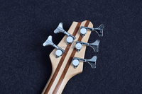 Guitare basse 5 cordes à manche traversant, vente en gros, directement de l'usine