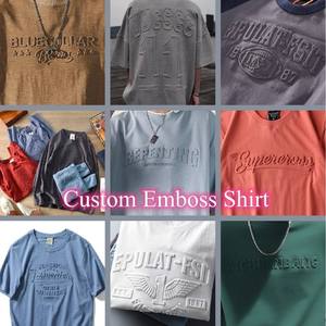 T-shirt da <span class=keywords><strong>uomo</strong></span> personalizzate 2026 di tendenza con logo in rilievo, stampa su cotone, t-shirt da <span class=keywords><strong>uomo</strong></span> 3D in rilievo, <span class=keywords><strong>taglie</strong></span> forti - Product Image 4