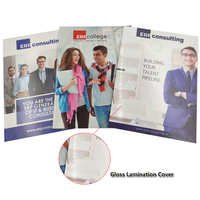 Brochure personnalisée bon marché imprimée en offset sur papier glacé 250 g/m² A4 A5