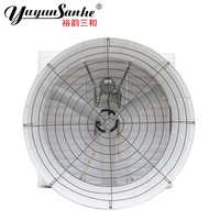 Ventilateur d'extraction mural électrique en PRV avec roulement à billes et pales en acier inoxydable 36 pouces OEM pour élevages avicoles et porcins