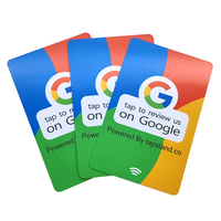 Carte de visite NFC personnalisée en PVC avec puce QR Code NTAG216, étanche, pour les médias sociaux, les avis Google, la communication RFID, les hôtels
