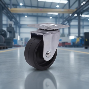 Moderne 1,5 Zoll PP-Schwenkrollen mit Plattenmontage und Bremse für Lager, Wohnzimmer, Küche, Holzmöbel und Wagen - Product Image 4