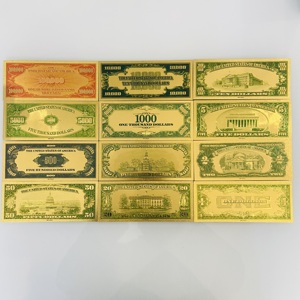 24K金箔入り紙幣 1928年米国ドル紙幣 模造紙幣 デジタル印刷 24K金箔ドル紙幣 - Product Image 2