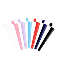 Tube en plastique à couvercle rabattable de 19*120 mm, récipient hermétique pour médicaments, résistant aux enfants, tubes de stockage coniques en plastique