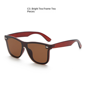 2025 occhiali da sole Unisex di tendenza UV400 di alta qualità alla moda lenti stile TR90 telaio materiale disponibile in rosso <span class=keywords><strong>e</strong></span> grigio - Product Image 3