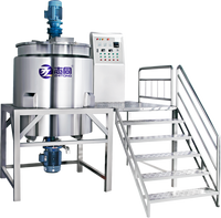 Machine de gel douche industrielle ZT 150L réservoir de mélange de détergent de shampooing de savon liquide avec mélangeur d'agitateur mélangeur de crème