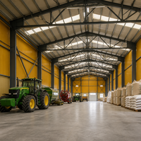 Hangar de Construction Antirouille pour Stockage Agricole – Bâtiment Métallique Durable, Entrepôt à Structure en Acier Préfabriqué