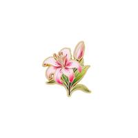 Ensemble d'épingles à badges en émail dur à motif floral botanique élégant, broche en métal pour vêtements et ornement de sac