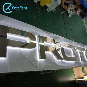 Acrylique Led affaires rétro-éclairé alphabet lettre signes extérieur Led décor publicité halo éclairé lettres 3D lettre lumières signe d'affaires - Product Image 4
