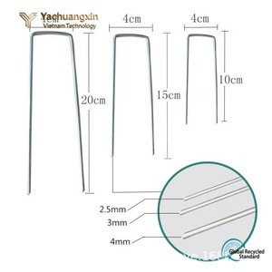 Extracteur de piquets de tente Yachuangxin 13 pouces en acier inoxydable avec crochet, outil de camping extérieur à poignée en plastique toutes saisons - Product Image 3