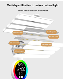 Lampada da <span class=keywords><strong>Tavolo</strong></span> LED Moderna con Display Data, 2 Portapenne, Controllo Touch, Ricaricabile, per Camera da Letto - Product Image 5