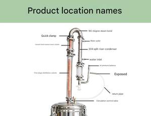 Máquina de Destilación de Aceites Esenciales de 80L, Destilador Automático a Vapor Controlado por PLC con Enfriamiento por Agua para Extracción de Aceite de <span class=keywords><strong>CBD</strong></span> - Product Image 4