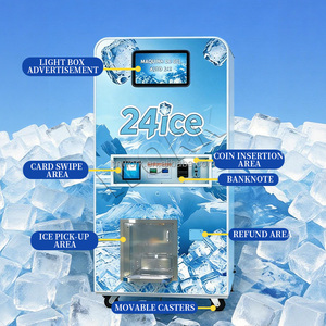 เครื่องทำน้ำแข็งระบบ Reverse Osmosis แบบหยอดเหรียญ ดีไซน์ใหม่ เกรดอาหาร พร้อมบรรจุภัณฑ์ สำหรับขายน้ำแข็งกลางแจ้ง - Product Image 3