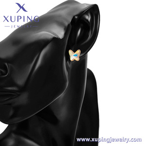 X000649668 XUPING joyería nueva gran oferta pendientes de mariposa personalizados 18K color lindo lujo elegante pendientes de cristal - Product Image 6
