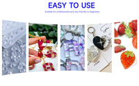 DLD Soft Hard 100g Craft Crystal Clear Liquid Epoxy DIY Résine sensible au durcissement UV
