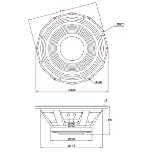 Haut-parleur actif puissant <span class=keywords><strong>de</strong></span> 2000 watts, 5 pouces, bobine vocale, pour scène, <span class=keywords><strong>caisson</strong></span> <span class=keywords><strong>de</strong></span> basses <span class=keywords><strong>de</strong></span> 18 pouces, PD1880/IIA, nouveauté 2025 - Product Image 4