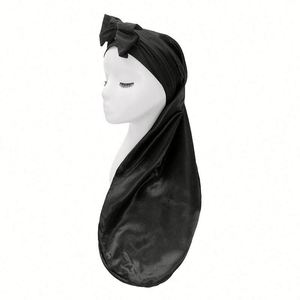 Extra Satin Sleep Bonnet for Women With Soft Elastic Band Silky Smooth Cap Long Curly <b>Braids</b> Hair Night Protection - Product Image 2