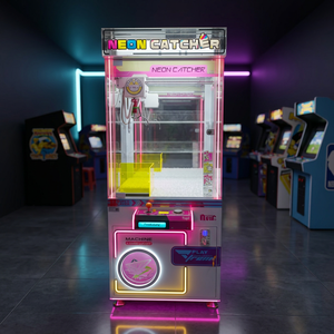 เครื่องเกมจับตุ๊กตา Neon Doll Catcher DX 1 PL แบบหยอดเหรียญแลกของรางวัล อุปกรณ์เกมส์เชิงพาณิชย์สำหรับศูนย์รวมความบันเทิง - Product Image 5