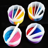 XINCHOUT – séparateur de peinture à bonnets fendus, accessoires de dessin d'art fluide pour le versement de pigments, outils de gâteau en Silicone, ensembles de pointes de décoration