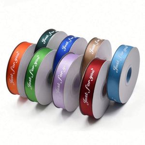 Customized 3D Embossed Printed Double Faced Satin Gift <b>Ribbon</b> 1" Polyester Logo High Tenacity 196 Colors Customizable Width 7-15 - Product Image 2