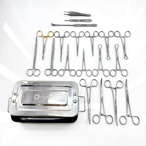 Juego de Instrumentos Quirúrgicos Ortopédicos Veterinarios de 19 Piezas, Kit de Herramientas Médicas Manuales de Acero Inoxidable para Uso en Clínicas Veterinarias, Clase I - Product Image 1